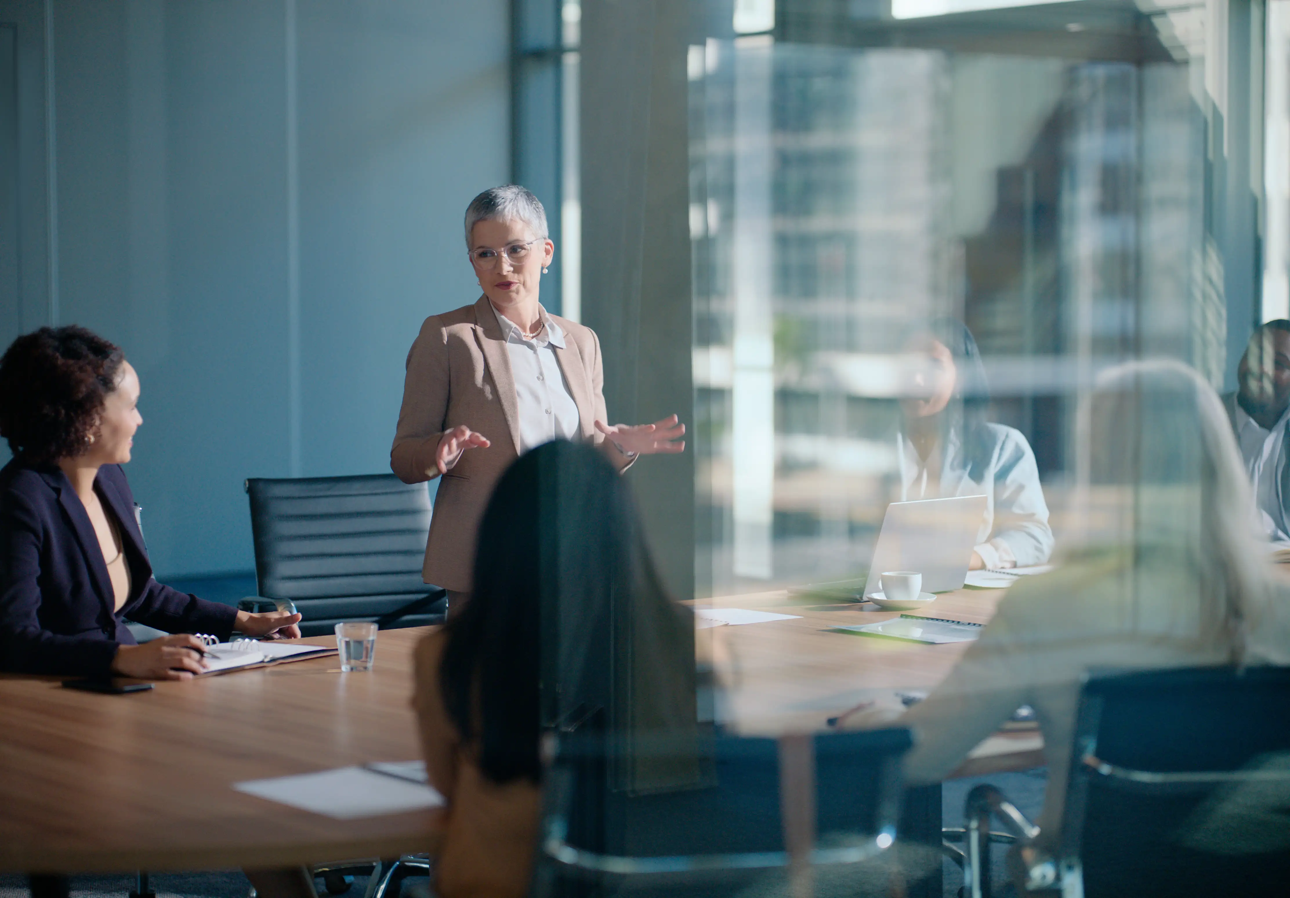 meeting room full of people
